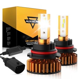 AUXBEAM 9004 HB1 LED Headlight for Ford F-150 F-250 F-350 1987-1991 High Low Beam 6500K