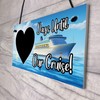 Red Ocean Cruise Countdown Holiday Plaque - Hanging Holiday Countdown