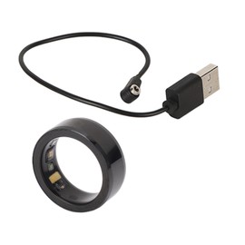 Mobile Phone BT Connection Smart Ring Health Tracker Rechargeable Waterproof Smart Ring for Men Women Black No. 21