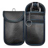 Pouch for Car Keys | Blue Stitching Bag for Key