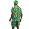 Wdpsuxin Mens 2 Piece Tracksuit Hawaiian Button Down Shirt and