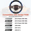 West Llama Customized Auto Car Steering Wheel Cover for Dodge