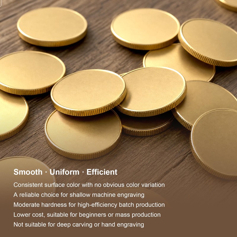 Hgnova 12 Pcs Alloy Blank Challenge Coin 40mm, 2mm Thickness