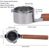 CAPFEI Bottomless Portafilter 54 mm Flat Sitting Compatible with Sage/Breville