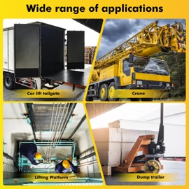 COP Hoist Lift Control Box, Crane Pendant Control Switch Box, Crane Pendant Push Button Switch, Lifting Suspension Regulator 2NO, For Car Lifting Tailgates, Cranes, Lifting Platforms, Dump Trailers