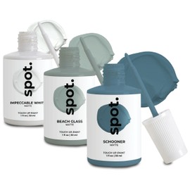 spot. Touch-Up Paint | Matte Finish for Cabinets, Walls, Doors & Furniture | Multi-Tone Blue Repair Kit | Quick-Dry, Self-Priming, Low-Odor, Eco-Friendly | No-Sanding or Primer Needed | 3 Pack