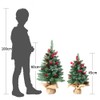 18 Inches Mini Christmas Trees Artificial Tabletop Christmas Tree with