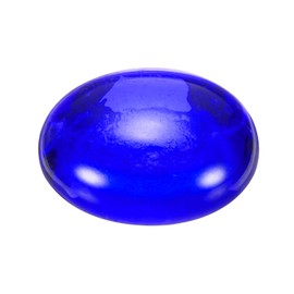 uxcell Fire Glass Beads for Fire Pits, Round Glass Marbles Gravel Pebbles Reflective Vase Fillers for Fish Tank Aquarium Decoration,500g/1.1lbs, Deep Blue