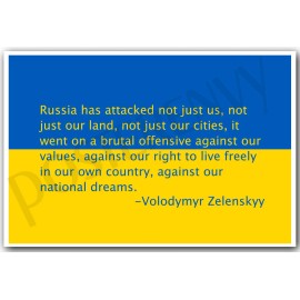 Our National Dream - Volodymyr Zelenskyy - NEW Patriotic Support Ukraine POSTER