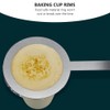 Hemoton 2pcs Creme Brulee Cup Scald Proof Baking Milk Rings