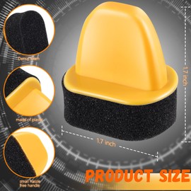 10 Pcs Shine Shoes Sponge Applicators Foam Dauber Shoe Polish Applicator Brush Leather Shoes Boots Care Cloths Suede Cleaner(10 Pcs Shoe Sponge A)