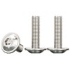 Drenky M6 Screws Stainless Steel, Rounded Head Screws with Flange