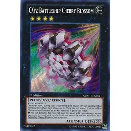 yugioh - CXyz Battleship Cherry Blossom NUMH-EN044 1st Edition Secret Rare - Number Hunters
