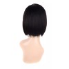 Beautyonline Peluca De Encaje Cabello Humano Natural 25cm Negro +