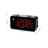 ZAPALA expert Alarm Clock for Bedroom, 2 Alarms Loud LED