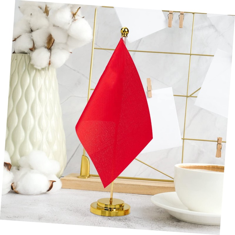 Outanaya 2pcs Flag Holder Stand for Desktop Flags Stable Base