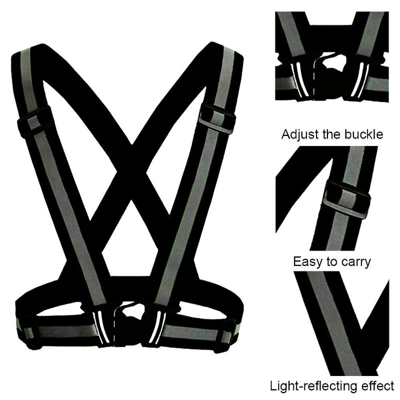 2 pieces premium reflective vest reflective safety vest adjustable safety