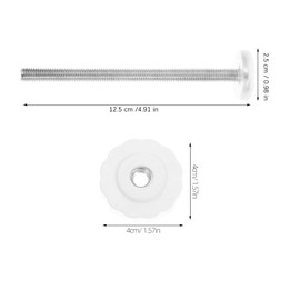HEMOTON 4 Pack Pressure Gate Threaded Spindle Rod, M8 Baby Gates Accessory Screw Bolts Kit Fit for All Pressure Mounted Gates (125mm)