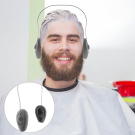 FRCOLOR Silicone Hair Coloring Ear Protectors Hanging Hair Dye Ear Covers Salon Ear Earmuffs for Hair Dye, Shower, Bathing