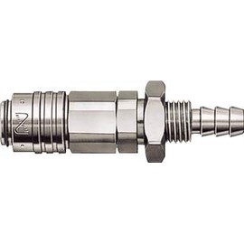 Nitto Koki MC-04SHB SUS (28380) Micro Coupler, Stainless Steel