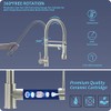 Fapully Pull Down Kitchen Faucet with Lock Sprayer,Single Handle Spring
