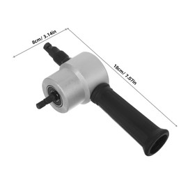 Housoutil Metal Cutting Nibbler Tool 2 Heads 360° Rotating for Power Drill 1.8mm Steel Plate Cutting Compatible