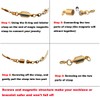 Zpsolution Screw-in Locking Magnetic Jewelry Clasps for Necklace 6mm