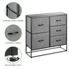 mDesign 14297MDCO Drawer, 5 Drawers-32 high, Charcoal