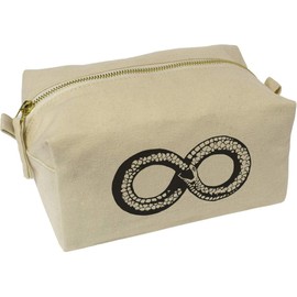 'Ouroboros' Canvas Wash Bag/Makeup Case (CS00042600)