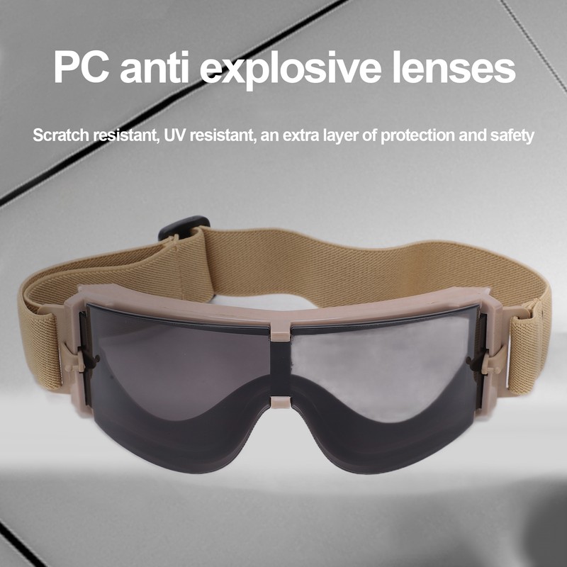 Military Goggles Impact Resistant and Breathable Outdoor Protective Glasses for