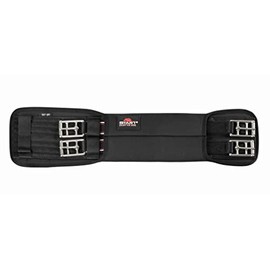 Neoprene Saddle Girth, Start Elastic Neoprene Dressage Collar, Strap with Elastic Band, Short Strap for Horses, Riding Belt, Dressage, Long Strap, Black, Dressage Girth (Black, 60 cm)