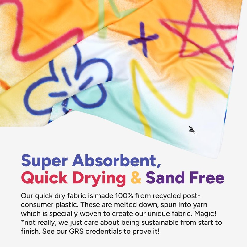 Dock & Bay Beach Towel - Quick Dry, Sand Free