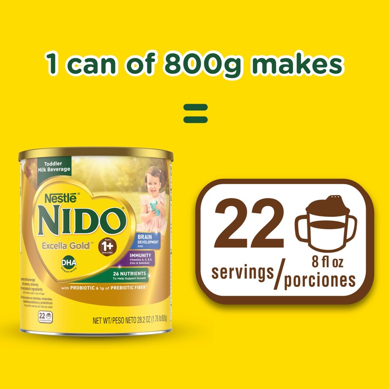 Nestle Nido Excella Gold Original Milk Powder 4 Pack Of