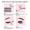 Cluster Lashes 20D DIY Eyelash Extension C D Curl Individual