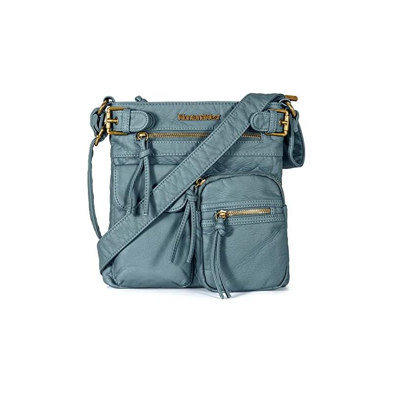Montana West - Bolso cruzado para mujer, con múltiples bolsillos,