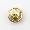 10Pcs Clothes Buttons - Metal Boat Anchor Pattern Sewing Buttons