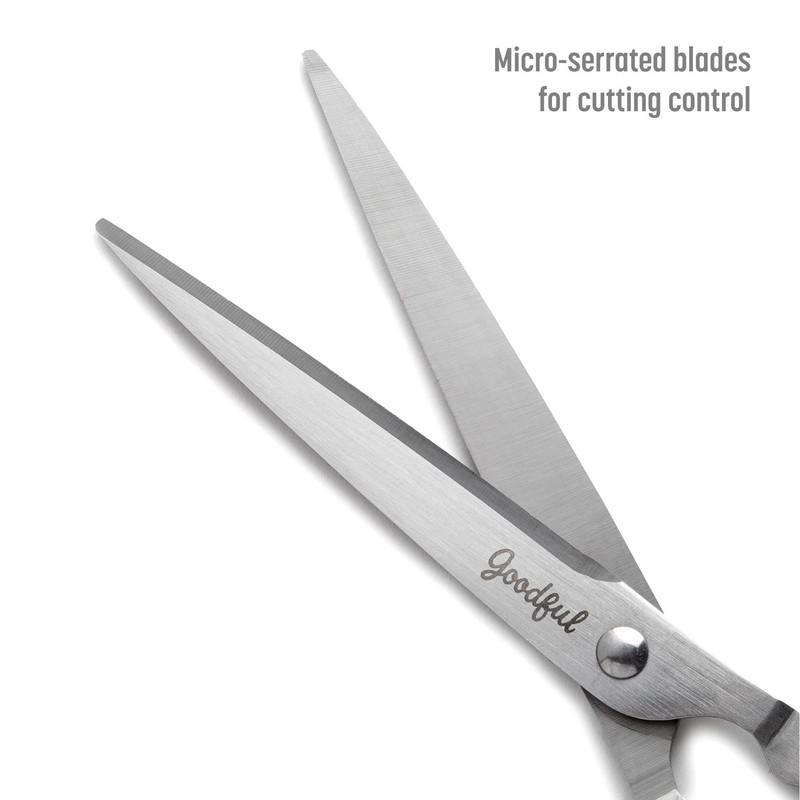 Goodful All Purpose Kitchen Shears, Heavy Duty Stainless Steel Scissors,