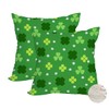 Fukeen 2 Pack Waterproof St Patrick’s Day Pillow Covers 20x20
