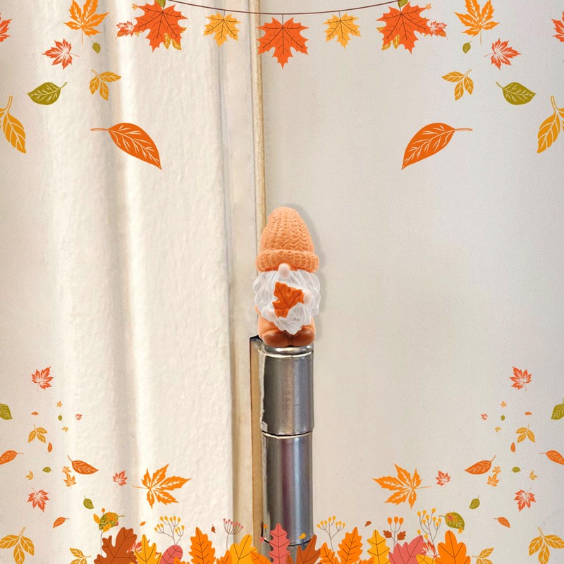 Fall Gnomes Hinge Heads Decorative Topper Set of 3 -