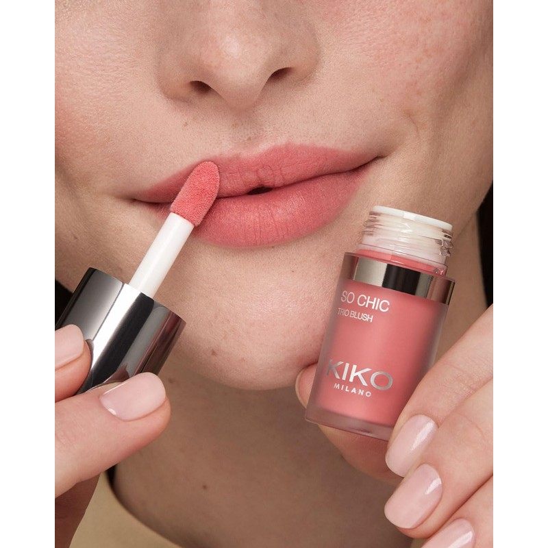 KIKO Milano So Chic Trio Blush 03, 3-in-1 Blush for