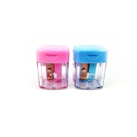 Faber-Castell Minibox Sharpener 2Pc in A Blister Card, Assorted Colours, Fcc584601