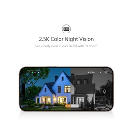 KEEPYOO 2.5K Wireless Home Security Camera Outdoor/Indoor Magnetic, 2.4Ghz WiFi Outside Battery Powered, AI Motion Detection, Color Night Vision, 2-Way Talk, Cloud/SD Storage, Waterproof (1Pack-White)