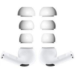 JNSA Replacement Ear Tips Compatible with AirPods Pro,Compatible with AirPods Pro Covers Compatible with AirPods Pro Earbuds Tips Ear Gels, S/M/L 3 Size 3 Pairs, Silicone Eartips, White