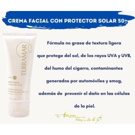 Crema Facial Con Proteccion Solar Fps 50+ Terramar