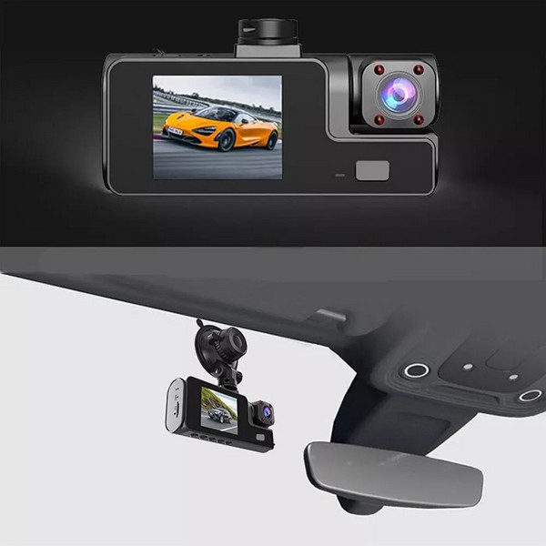 Car Dual Lens Dash Cam Front/Rear/Ins
