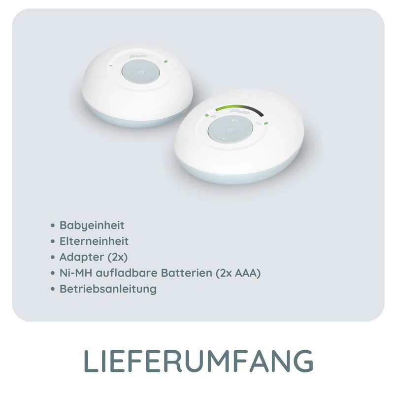 Alecto DBX110 Baby Monitor Audio - Digital Baby Monitor with