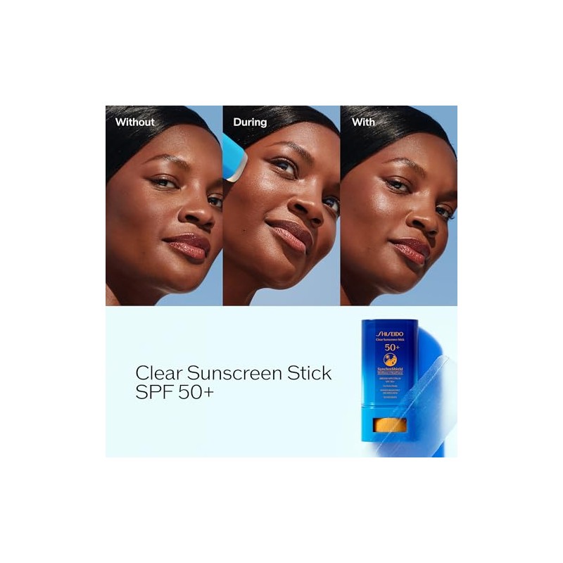 Clear Sunscreen Stick SPF 50 Plus by Shiseido for Unisex