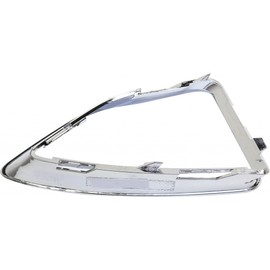 For Ford Fusion 2010 2011 2012 Fog Light Trim Driver & Passenger Side | Pair | Chrome | Plastic | SEL/Sport and Hybrid Models | Replacement For FO1038139, FO1039139 | 615343551210, 615343550947