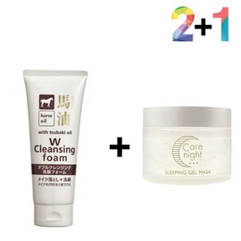 first pick Horse Oil Double Wash Foam Sebum Exfoliation Cleanser / 마유 더블워시 폼 피지 각질 제거 클렌져