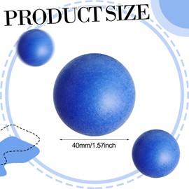 SEEVOR 28 Pack Balls Table Tennis Balls 40mm Color Plastic Balls Bulk Washable Small Game Balls for Party Decoration Handcrafted Art Carnival Pool Games Pet Toy (Dark Blue)